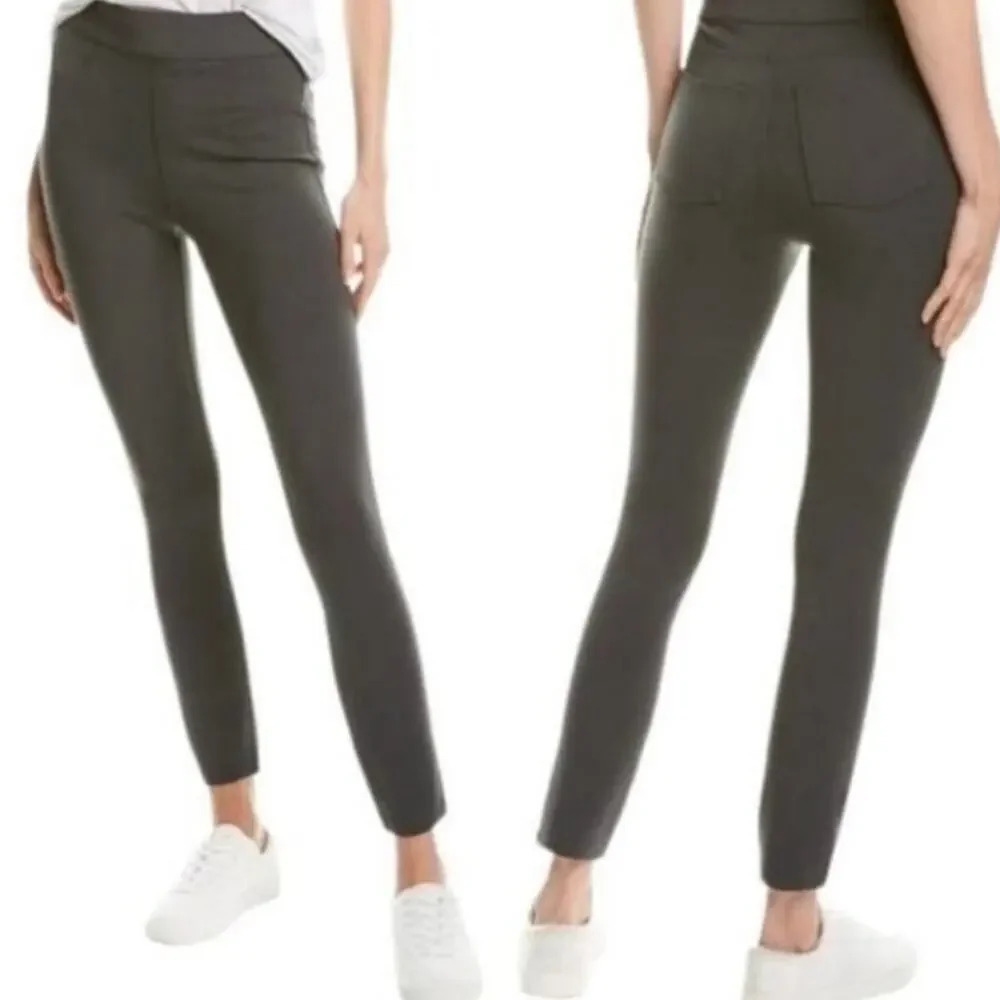 SPANX Gray Ankle Cropped Pants with High-Rise Waist